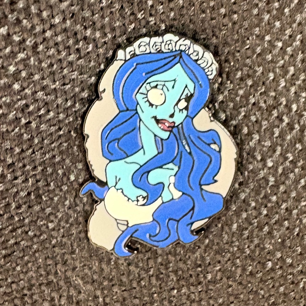 Corpse Bride enamel Halloween pin.